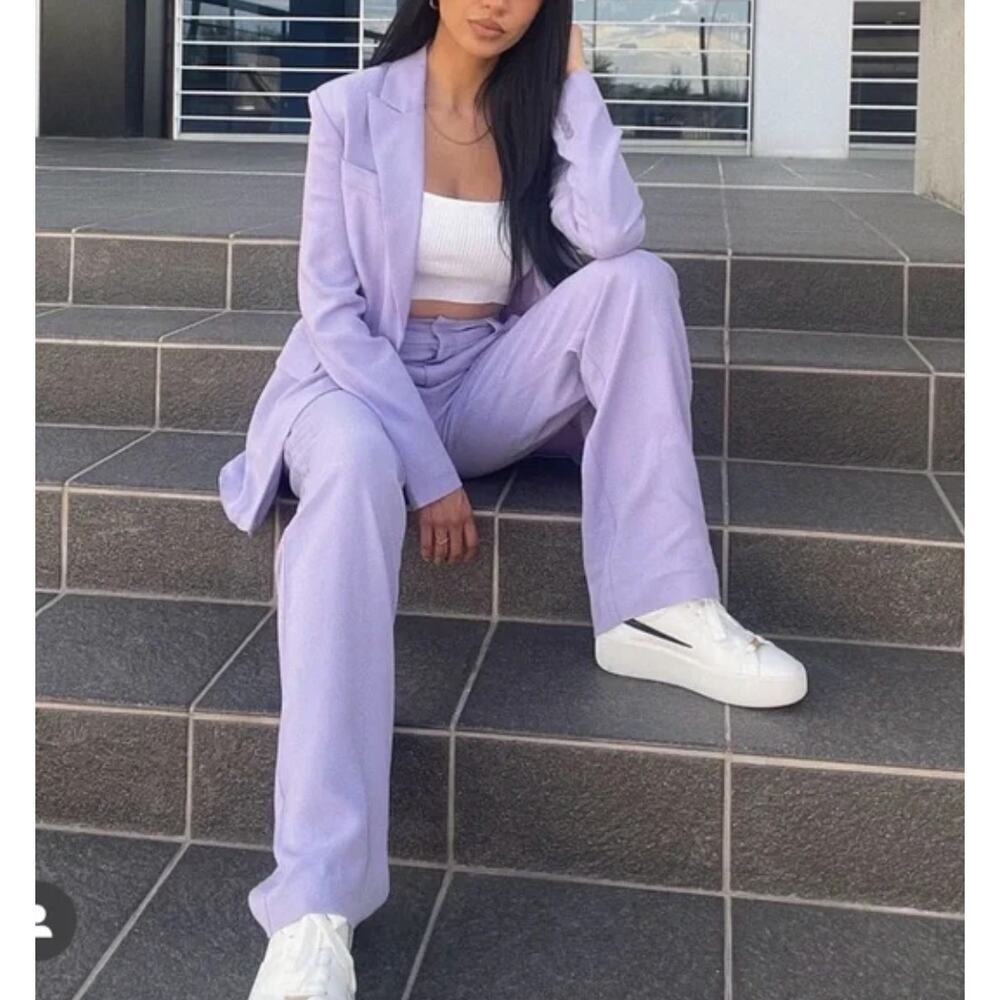 LITA by Ciara Wide Leg Trousers Lilac‎ Purple Pants NWT Size 16 $398
